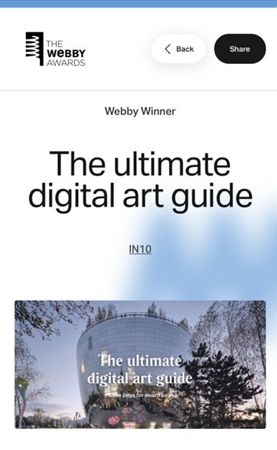 Webby Winner 🍵